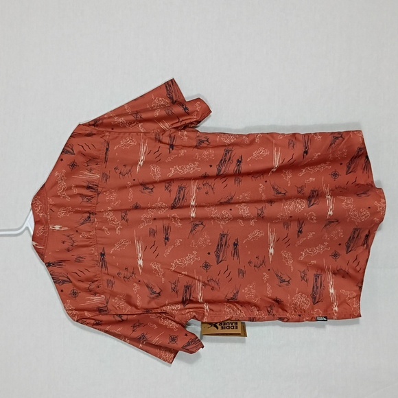 NWT Eddie Bauer Bruschetta Vista Fishing Island Life Button Down Mens Size Med - Picture 4 of 10